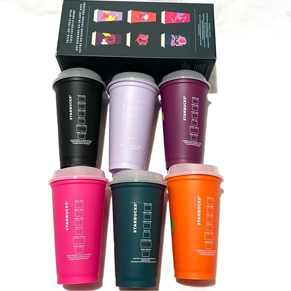 Starbucks Halloween 2023 Reusable Glow-In-The-Dark Hot Cups 16oz - Picture 7 of 16